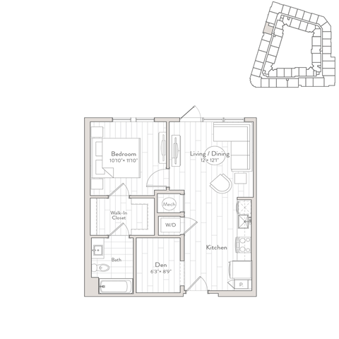 a floor plan of a small apartment